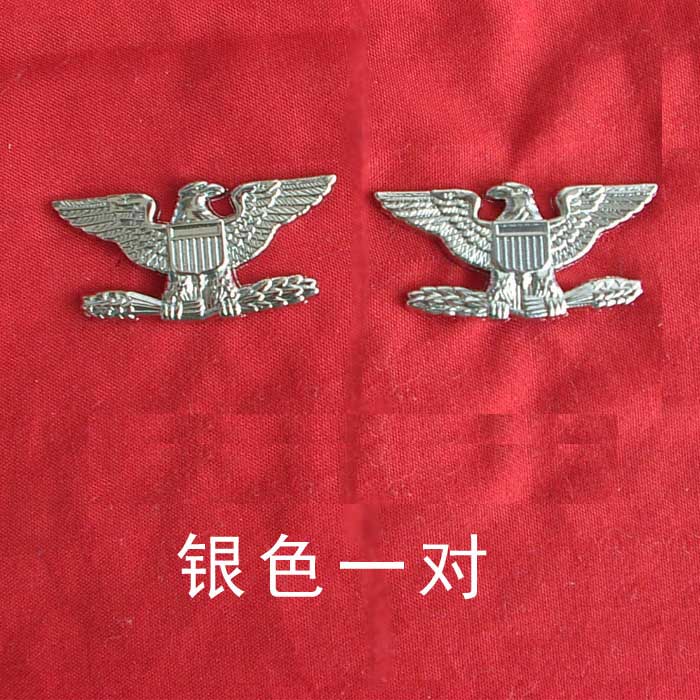 美国金属徽章 影视道具胸章 国外收藏徽章 纪念章 一对