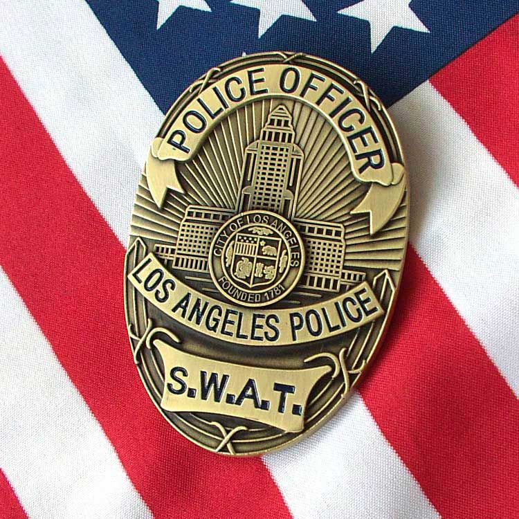 fbi系列 洛杉矶警察局 徽章挂链 洛杉矶 lapd 霹雳小组 swat 金属