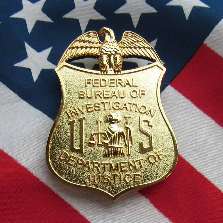 fbi 美国联邦调查局 联邦调查局 fbi 金属 徽章 大号
