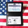 美国缉毒局DEA动漫COS展示影视道具卡包证件包无字光面版卡包